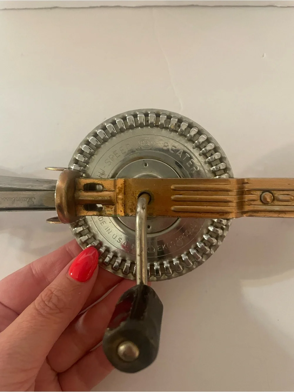 Vintage EKCO Hand Mixer Hi-Speed Super Beater-Egg Beater USA